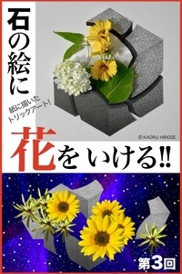 絵に描いた[幻の石]に▶︎花をいける 第3回!! 2021/06/10 15:23:31