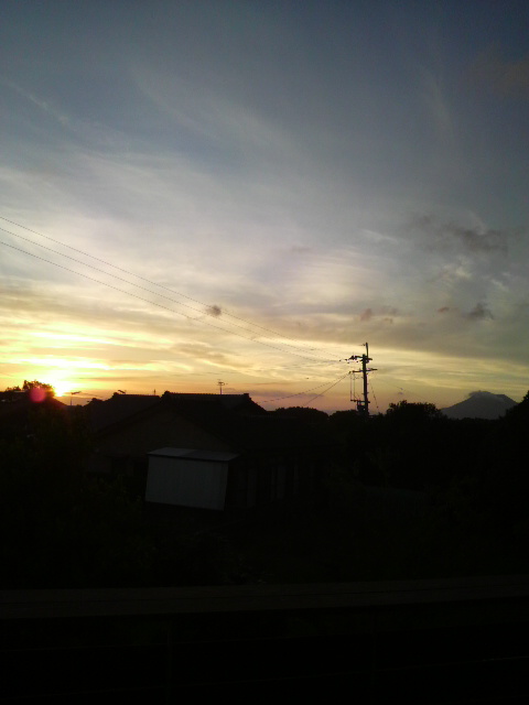 夕日