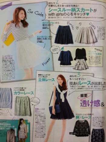 春の流行ファッション