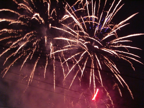 日当山の花火！と店休日のお知らせ！