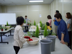 寄せ植え教室!
