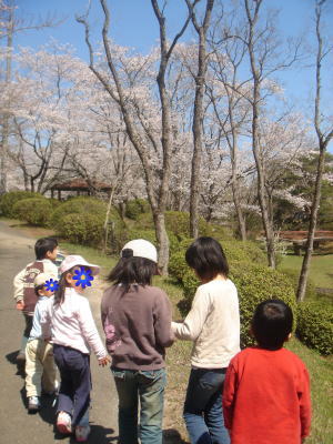 桜も笑顔も♪