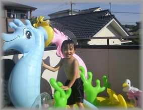 ベランダプール!