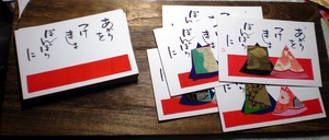 今日の制作「ひな祭り展」