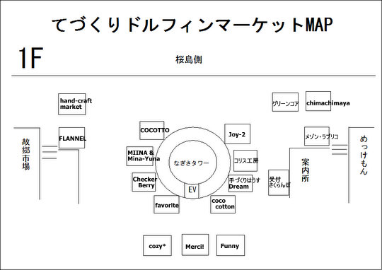 第１２回9月19日のブース配置図です