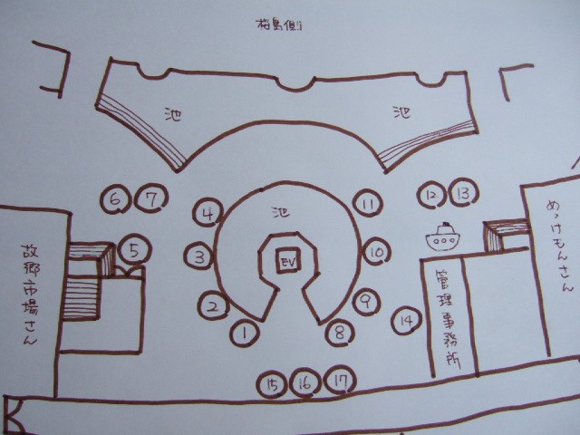 第６回５月１０日のブース配置図です