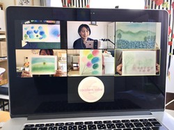 オンラインでのパステルアート体験