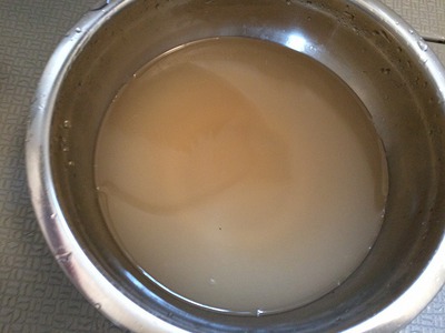 コーヒー豆を洗います コーヒー豆を洗います