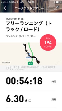 スロージョギング、久しぶり… 2016/03/21 16:42:32
