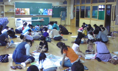 小学校での親子レクレーション