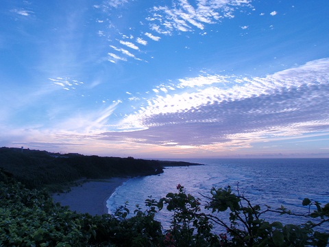 与和の浜からの朝日