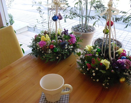カフェ　de  アレンジメント教室