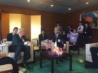 鹿児島市・マイアミ市姉妹都市25周年訪問団が来鹿しました。 2015/11/16 19:53:43