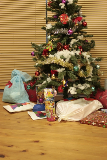 クリスマスの朝の出来事。
