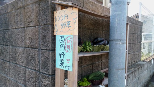 新鮮野菜の無人販売 新鮮野菜の無人販売