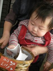 汗まみれの抽選会結果発表