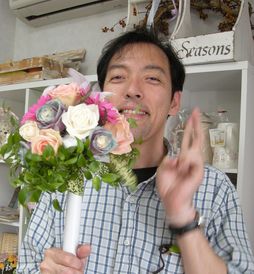 新郎様からブーケのプレゼント