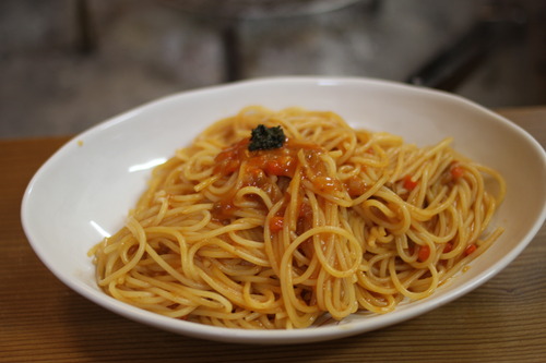 箱火鉢での食卓