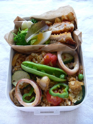 主人のお弁当。