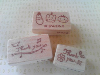 おやさいとThank youはんこ