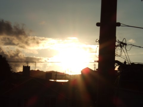 夕日