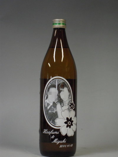 写真入りの焼酎