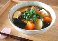 味噌汁は具沢山に♬