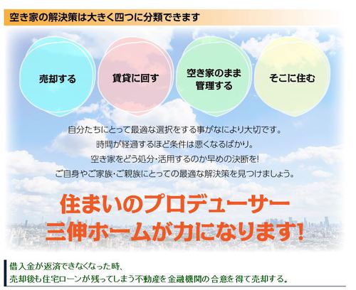 空き家を抱えているが、どう処分したらよいか? 