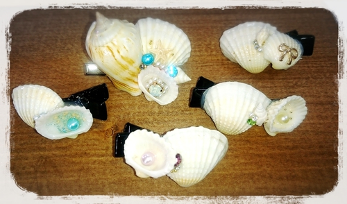 (*´∀`)のシェルのヘアアクセ!! (*´∀`)のシェルのヘアアクセ!!