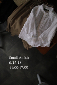 アーミッシュ展18日祝日に振り替え 2017/09/15 21:54:58