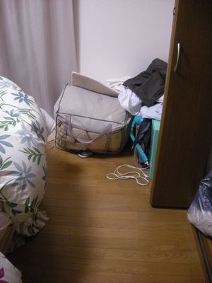BA ほこりまみれの洋服の山