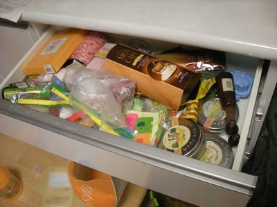 キッチンの引出 ご開帳