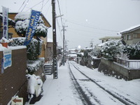 雪の牟礼岡の朝