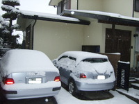 雪の牟礼岡の朝