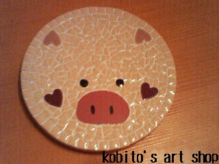 ブタの鍋敷き