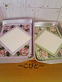 カフェトレー作って・・・