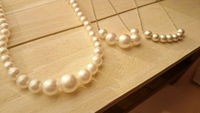 ハンドメイド☆Tuiis Kiitosエアパールのネックレス