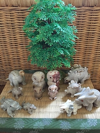 【石づくり商品】動物・恐竜ペア