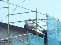 鹿児島市内で屋根葺替工事その４　２階コロニアル葺き