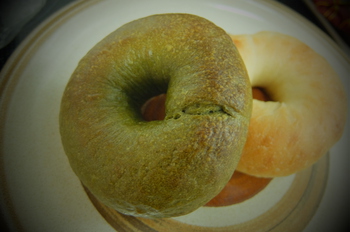 ほうれんそうのベーグル