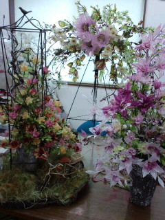 針金山、花になりました♪