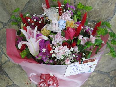ティディベア花嫁のいる!?花束