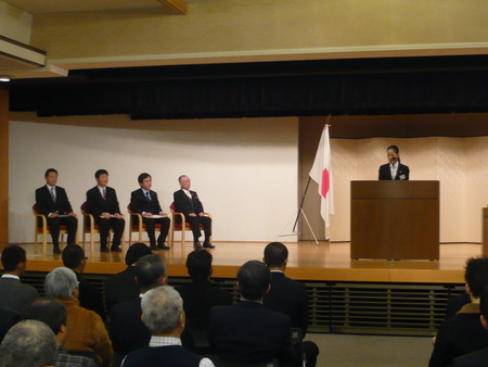 JICAボランティア事業参加者への感謝状授与式に出席しました