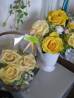 黄色い花を・・・