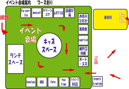 会場内のご案内