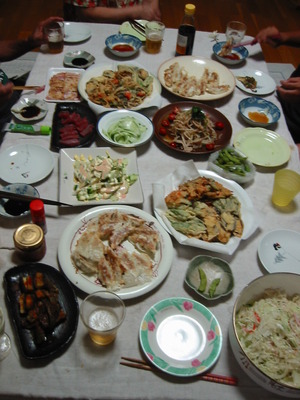 みんなで晩ご飯