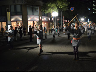 鹿児島の秋の風物詩『おはら祭り夜祭り』に参加しました。