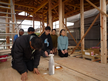 貸家新築工事　上棟式