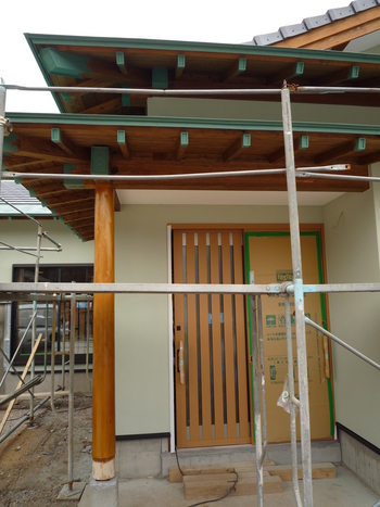 外部塗装　目地を無くす施工で見た目も綺麗です