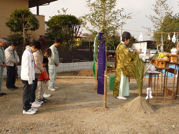 薩摩川内市宮内町　Ｎ邸　今日地鎮祭でした。